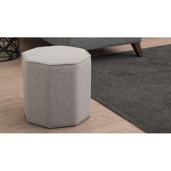 Gaiši brūns pufs Hexa – Balcab Home-image-2