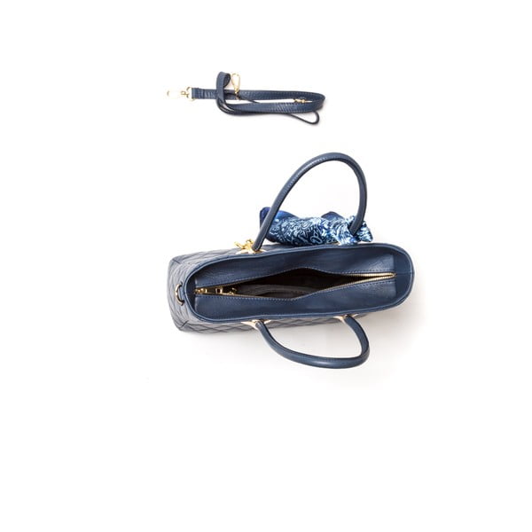 Ādas rokassoma Carla Ferreri 2003 Blu-image-3