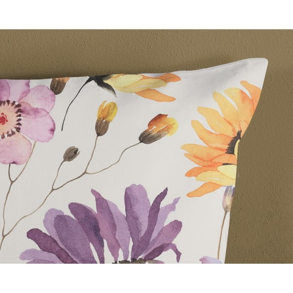 Balta kokvilnas gultas veļa vienvietīgai gultai 140x200 cm – Good Morning-image-3