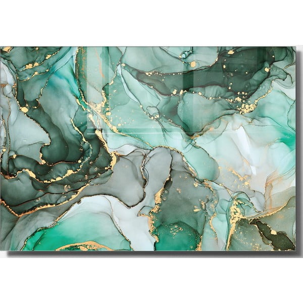 Stikla glezna 100x70 cm Turquoise – Wallity