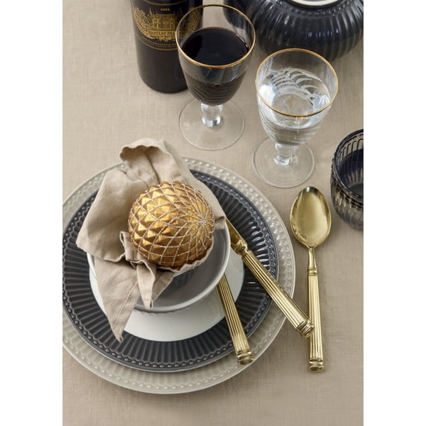 Balti pelēks keramikas šķīvis Green Gate Alice, ø 23 cm-image-1