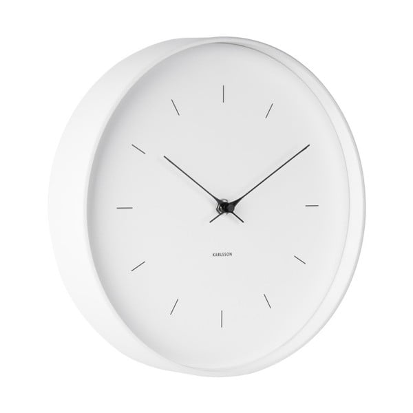Balts sienas pulkstenis Karlsson Butterfly, ø 27,5 cm-image-1