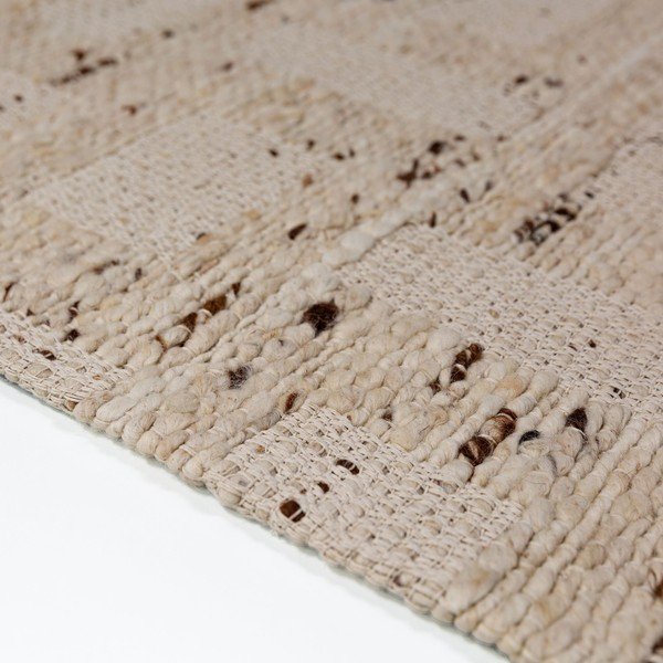 Dabīga toņa ar rokām darināts celiņa paklājs no vilnas maisījuma 80x230 cm Rova Blend – Flair Rugs-image-3