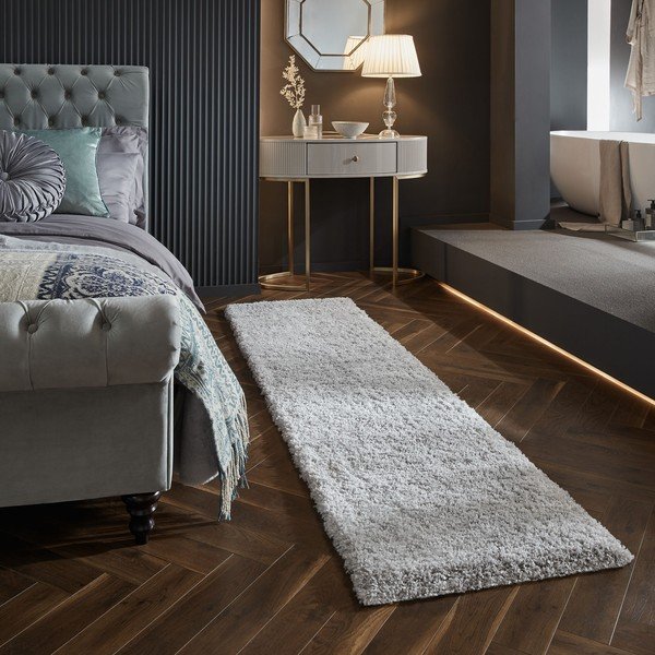 Gaiši pelēks celiņa paklājs 60x230 cm – Flair Rugs-image-1