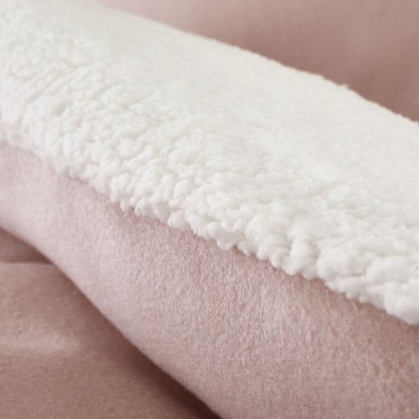 Rozā vilnas gultasveļa ar sirds motīvu Catherine Lansfield, 135 x 200 cm-image-3