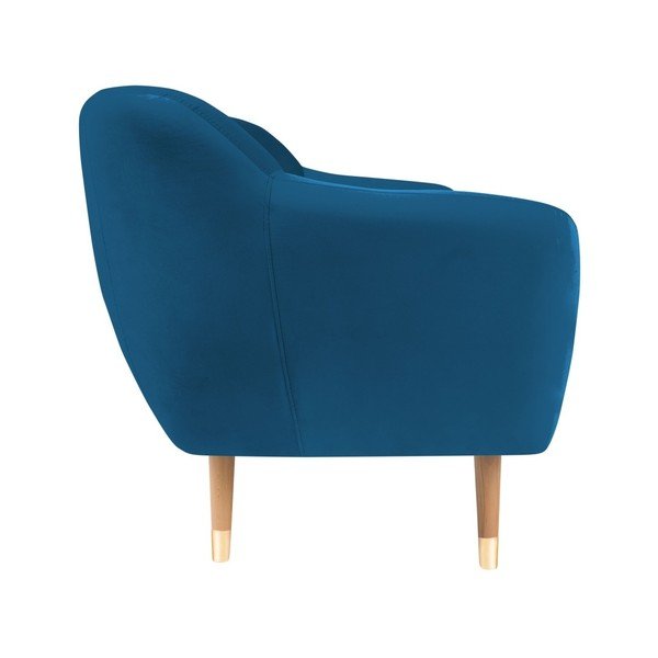 Zils samta dīvāns Mazzini Sofas Benito, 158 cm-image-3