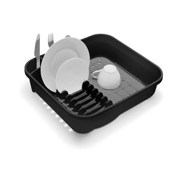 Melns un pelēks žāvēšanas paliktnis Addis Twin-image-1