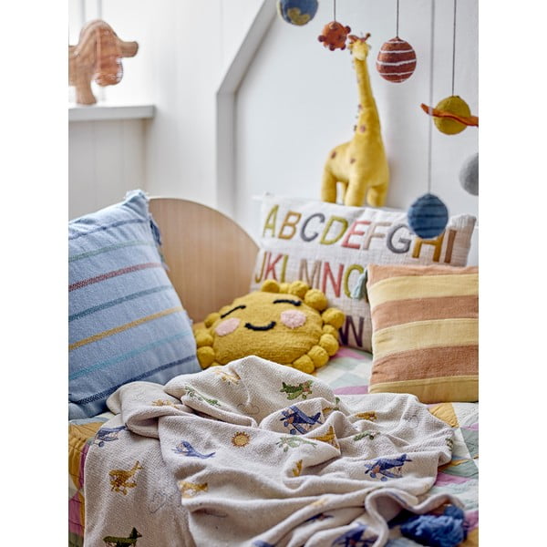 Krēmkrāsas bērnu sega 130x160 cm Plane – Bloomingville Mini-image-4