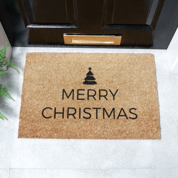 Kokosšķiedras kājslauķis ar Ziemassvētku motīvu 40x60 cm Merry Christmas – Artsy Doormats-image-3