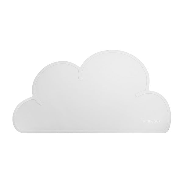 Gaiši pelēks silikona paliktnis Kindsgut Cloud, 49 x 27 cm