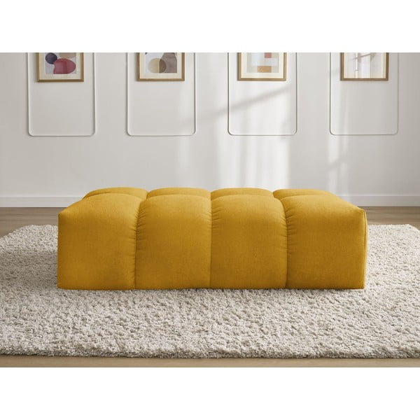 Sinepju dzeltens kāju soliņš no šenila auduma Everest – Bobochic Paris-image-3