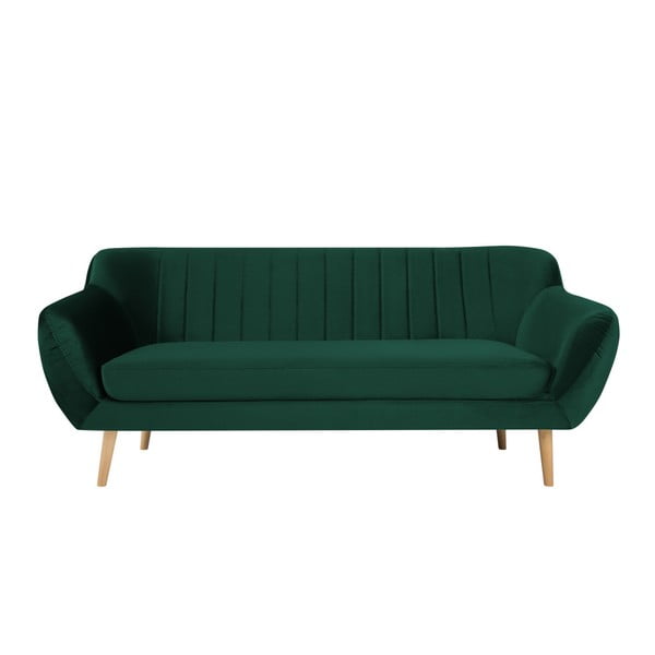 Zaļš trīsvietīgs dīvāns Mazzini Sofas Benito
