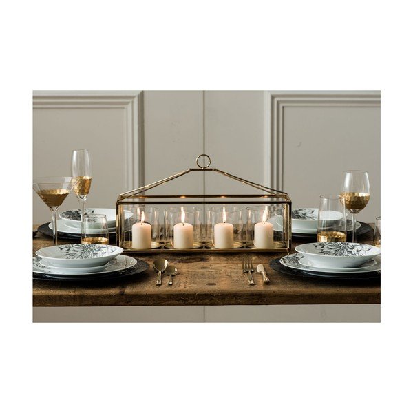 4 ar rokām pūstu šampanieša glāžu komplekts Premier Housewares Deco, 2,1 dl-image-3