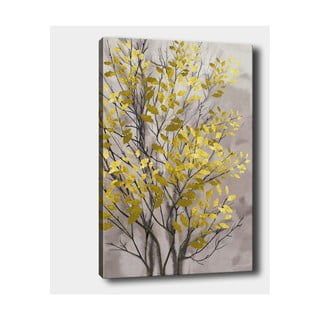 Sienas glezna uz audekla Tablo Center Fall Yellow, 40 x 60 cm
