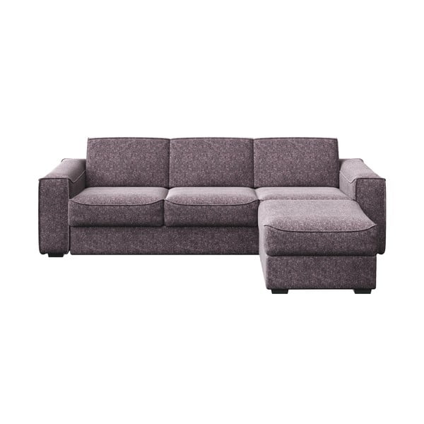 Pelēki brūns stūra izvelkamais dīvāns Mesonica Munro, labais stūris, 308 cm