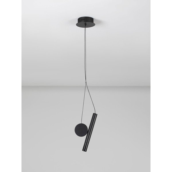 Matēti melna alumīnija LED piekaramā lampa ø 23,5 cm Vero – Nova Luce-image-3