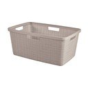Pelēkbrūns plastmasas veļas grozs 46 l Jute – Curver