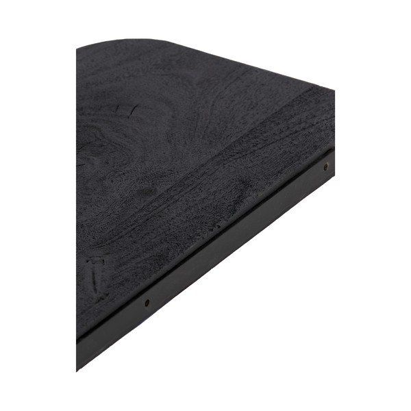 Melns mango masīvkoka sienas plaukts 50 cm Tarontu – Light & Living-image-3