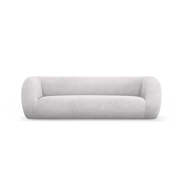 Gaiši pelēks dīvāns no buklē auduma 230 cm Essen – Cosmopolitan Design