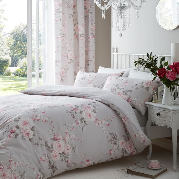 Divvietīga gultas veļa Catherine Lansfield Canterbury Rose, 220 x 230 cm