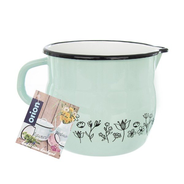 Piparmētru zaļa emaljas krūze Orion Meadow, 1,9 l-image-2