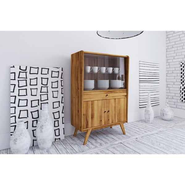 Ozolkoka vitrīna 100x154 cm Retro – The Beds-image-1