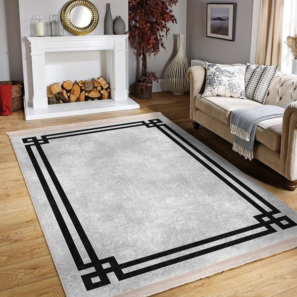 Melns/pelēks paklājs 160x230 cm – Mila Home-image-3