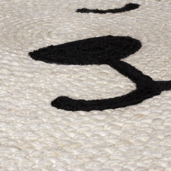 Dabīga toņa džutas bērnu paklājs 100x100 cm Leo Lion – Flair Rugs-image-3