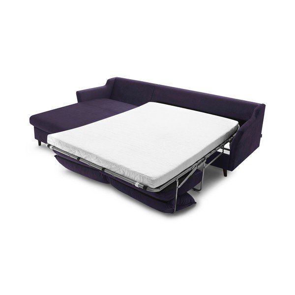 Bobochic Paris Loft plūmju violeta samta stūra dīvāns, kreisais stūris-image-3