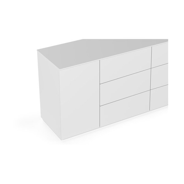 Balta kumode ar durvīm un 6 atvilktnēm Join – TemaHome-image-1