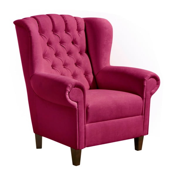 Tumši rozā samta krēsls Max Winzer Vary Velvet