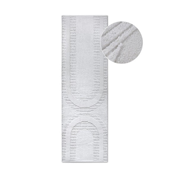 Krēmkrāsas celiņa paklājs 80x240 cm Bartoux Cream White – Elle Decoration