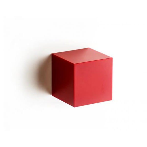 Sienas kaste QUALY Pixel Box, sarkana