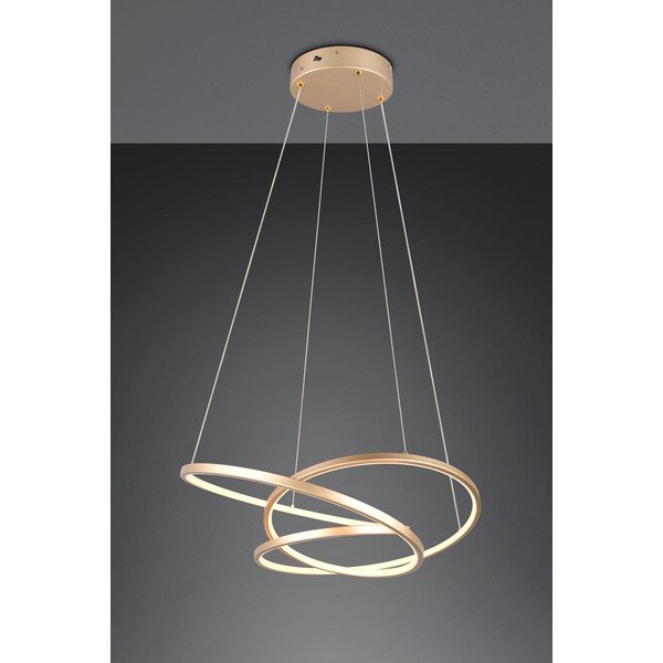 Zelta krāsas LED piekaramā lampa ar regulējamu spilgtumu Darvin – Trio-image-1