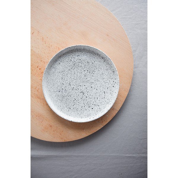 Balts un melns ÅOOMI Mess mazs keramikas šķīvis, ø 20 cm-image-4