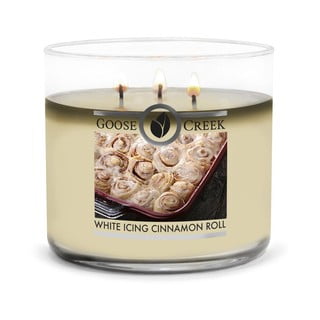 Aromātiskā svece Goose Creek White Icing Cinnamon Roll, degšanas laiks 35 h