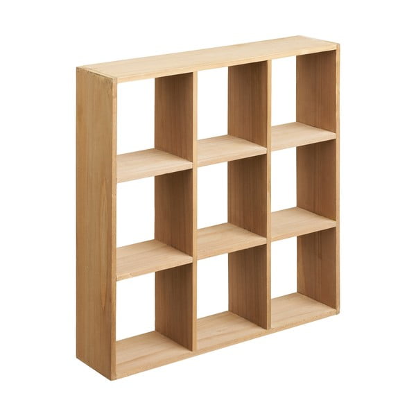 Dabīga toņa daudzlīmeņu priedes masīvkoka sienas plaukts 46 cm Moss – House Nordic-image-2