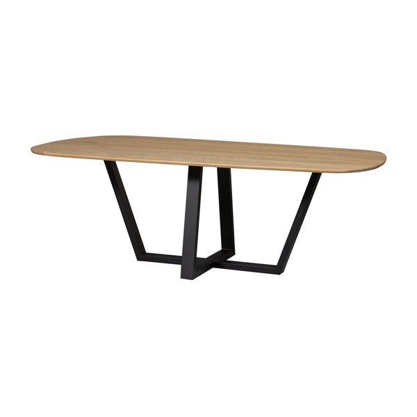 Ēdamgalds ar ozola masīvkoka galda virsmu 100x220 cm Tablo – WOOOD-image-4