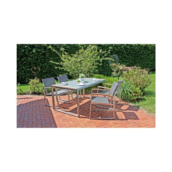 Pelēks dārza atpūtas krēsls Ava – Garden Pleasure-image-2