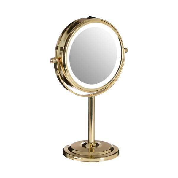 Kosmētikas spogulis ar gaismu/palielināmais (ar 2x palielinājumu) ø 15 cm Cassini – Premier Housewares