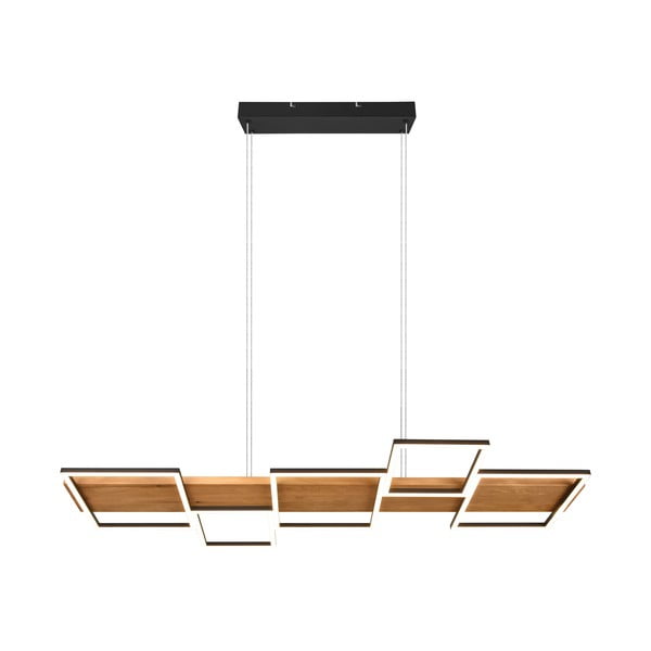 Melna/dabīga toņa LED piekaramā lampa ar regulējamu spilgtumu Harper – Trio-image-2