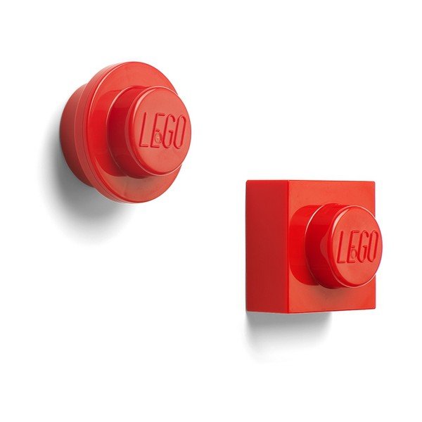 2 sarkano LEGO® magnētu komplekts