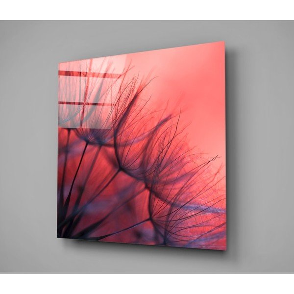 Stikla glezna Insigne Red Dandelion, 40 x 40 cm-image-3