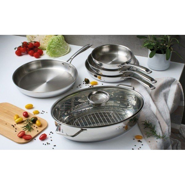Nerūsējošā tērauda panna ø 24 cm – Brandani-image-1