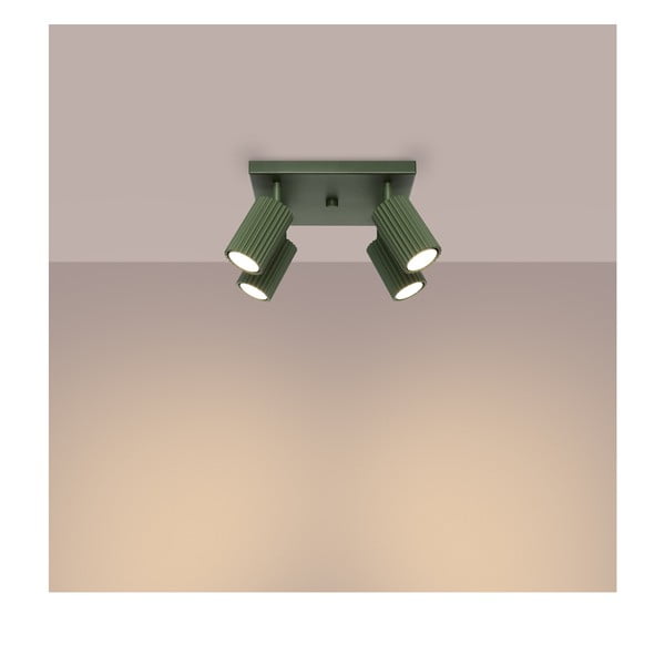 Zaļa prožektora tipa lampa 25x25 cm Gleam – Sollux-image-2