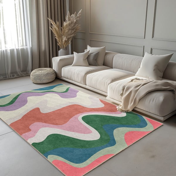 Mazgājams paklājs 60x100 cm Squiggly Breeze – Mila Home-image-1