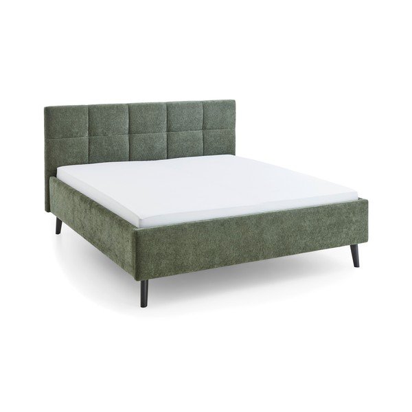 Haki polsterēta divvietīga gulta bez režģa 180x200 cm Nova – Meise Möbel