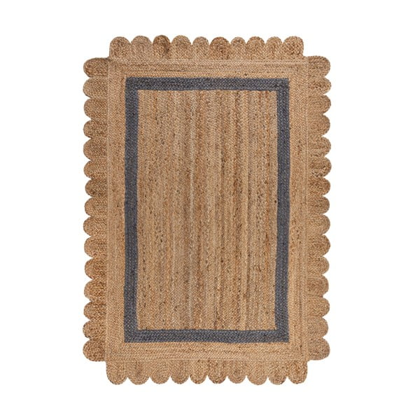 Pelēks/dabīga toņa ar rokām darināts džutas paklājs 160x230 cm Grace Grey – Flair Rugs