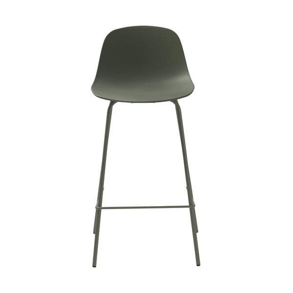 Haki zaļš plastmasas bāra krēsls 92,5 cm Whitby – Unique Furniture
