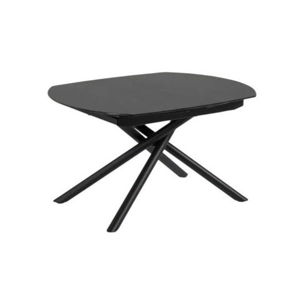 Izvelkams ēdamgalds ar papildu galda virsmu ar keramikas virsmu 100x130 cm Yodalia – Kave Home
